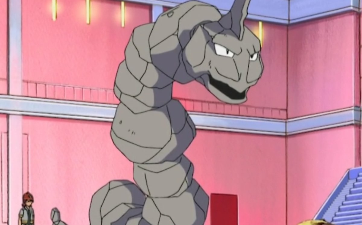 Onix es un Pokémon de tipo Roca/Tierra