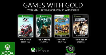 Estos son los Games with Gold de febrero Estos son los Games with Gold de febrero