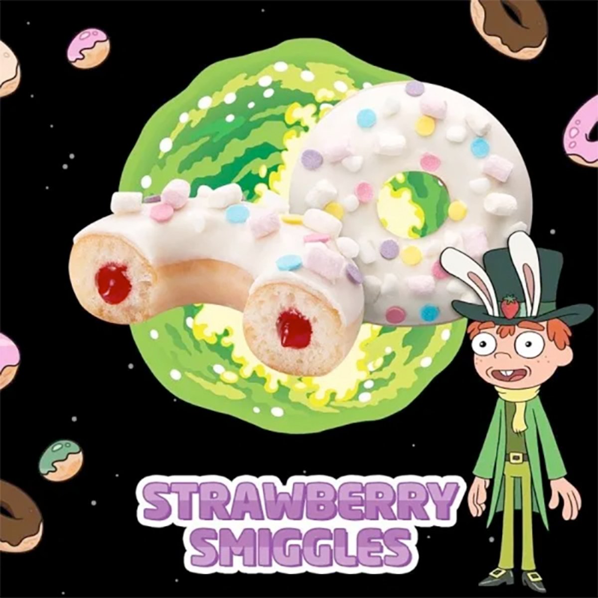 Donuts Rick y Morty Strawberry Smiggles