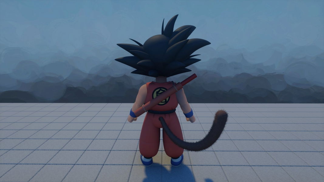 Goku de niño creado en Dreams