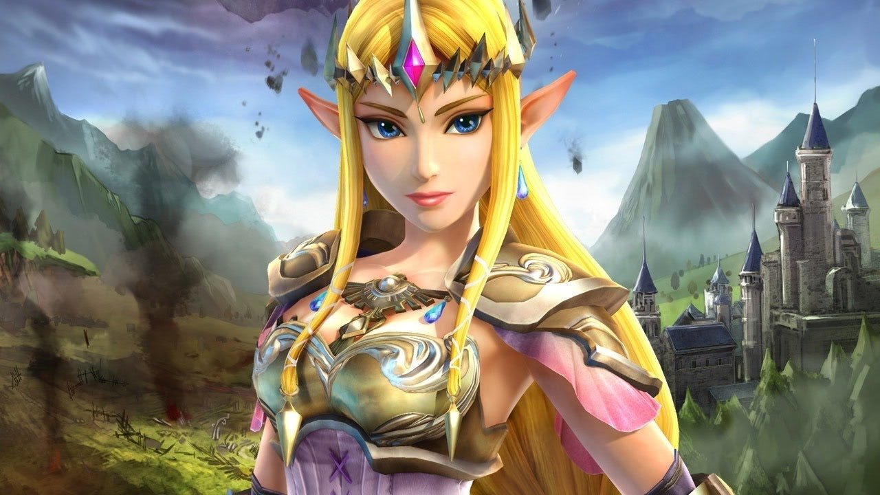 La Princesa Zelda con uno de sus vestidos