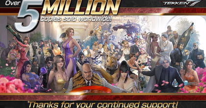 Tekken 7 ha vendido más de 5 millones de copias, la serie completa se acerca a los 50 millones Tekken 7 ha vendido más de 5 millones de copias, la serie completa se acerca a los 50 millones