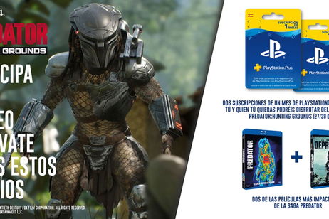SORTEO: Celebra la Open Weekend de Predator: Hunting Grounds con 2 meses de PS Plus + 2 pelis SORTEO: Celebra la Open Weekend de Predator: Hunting Grounds con 2 meses de PS Plus + 2 pelis