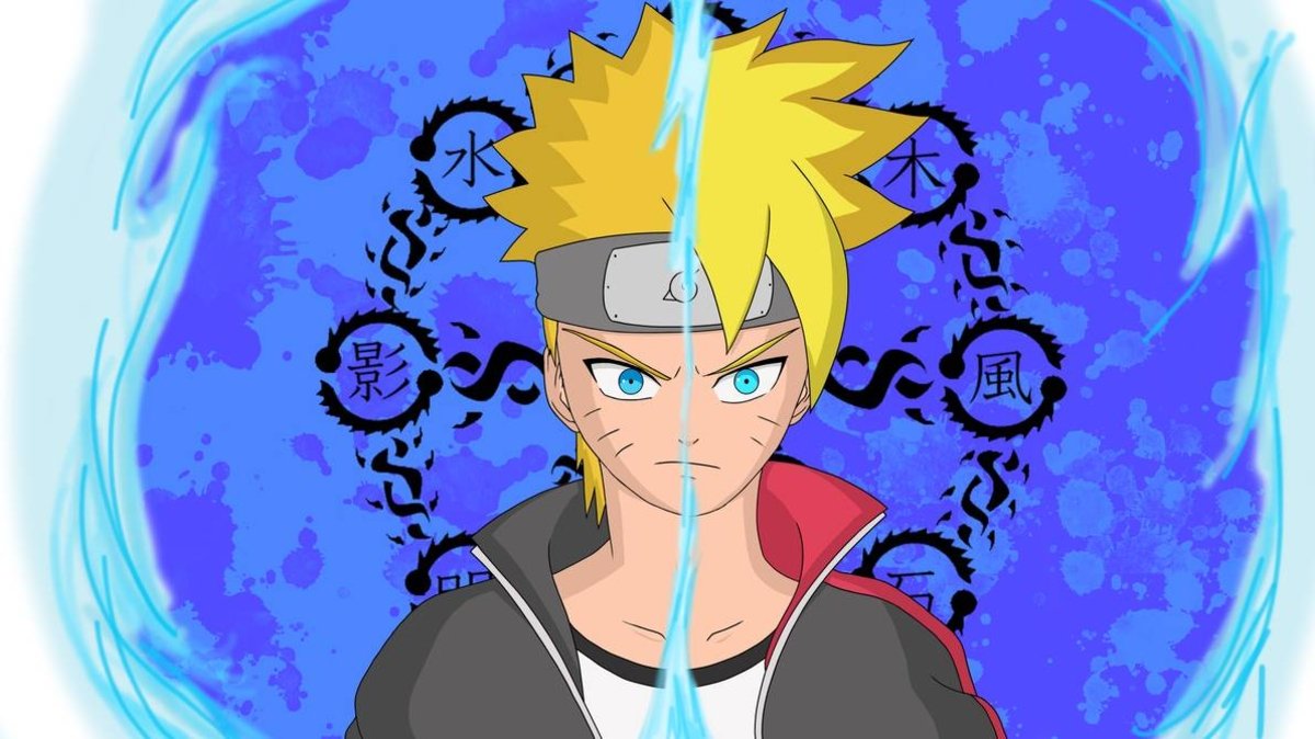 Fan art de Naruto y Boruto