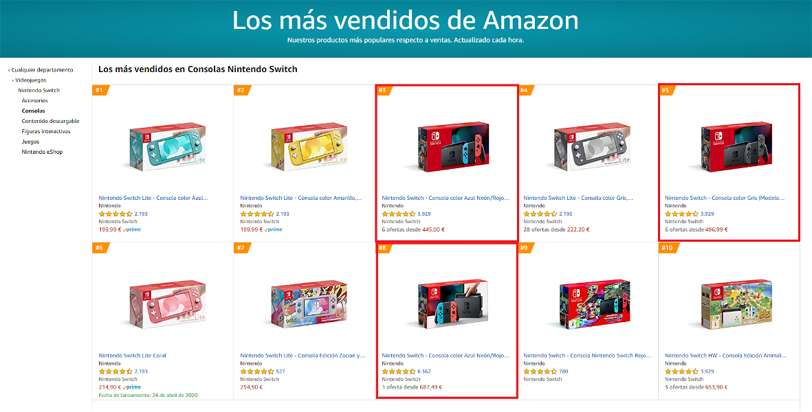 Nintendo Switch Amazon
