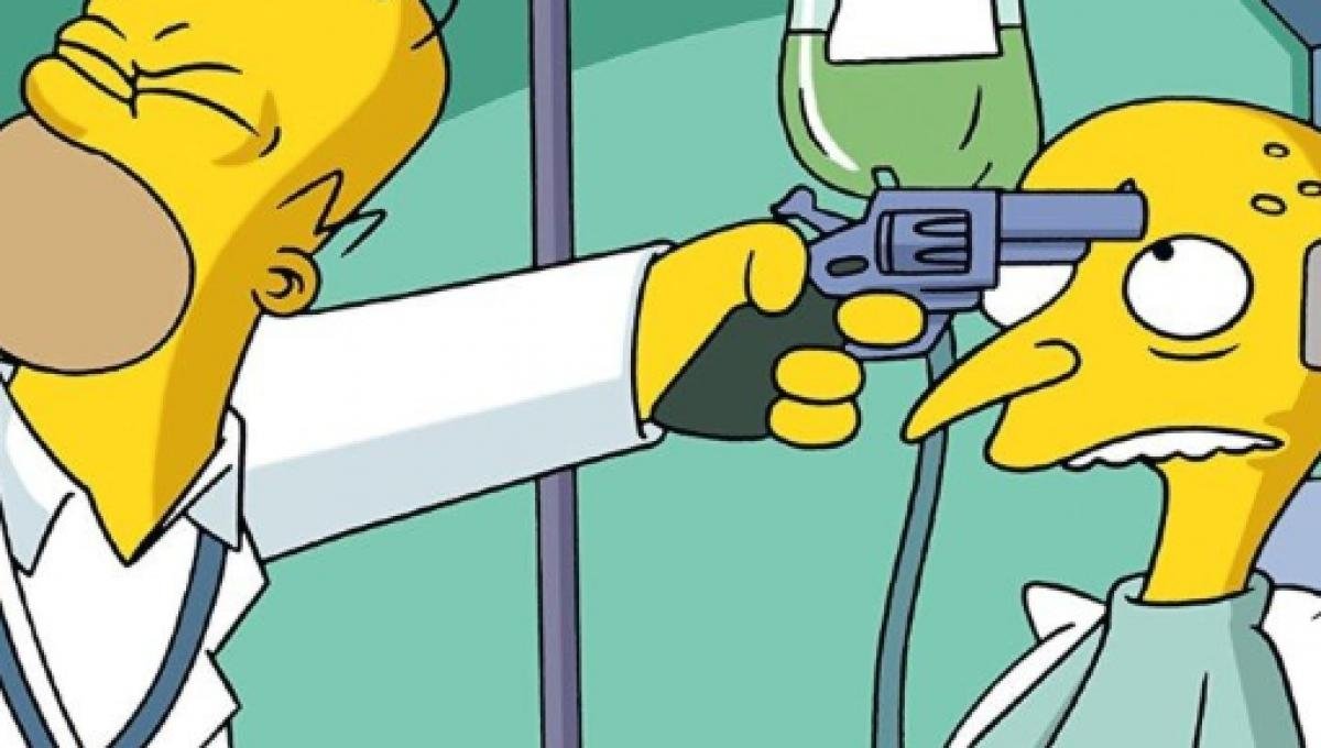 Homer pistola señor Burns