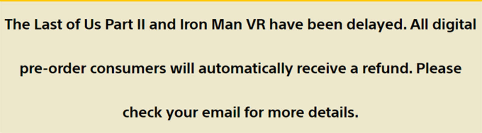 PlayStation devolverá el dinero a los que reservaron The Last of Us Parte II e Iron Man VR de forma digital