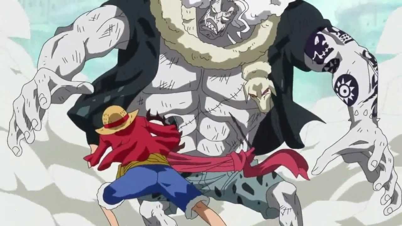 Luffy peleando