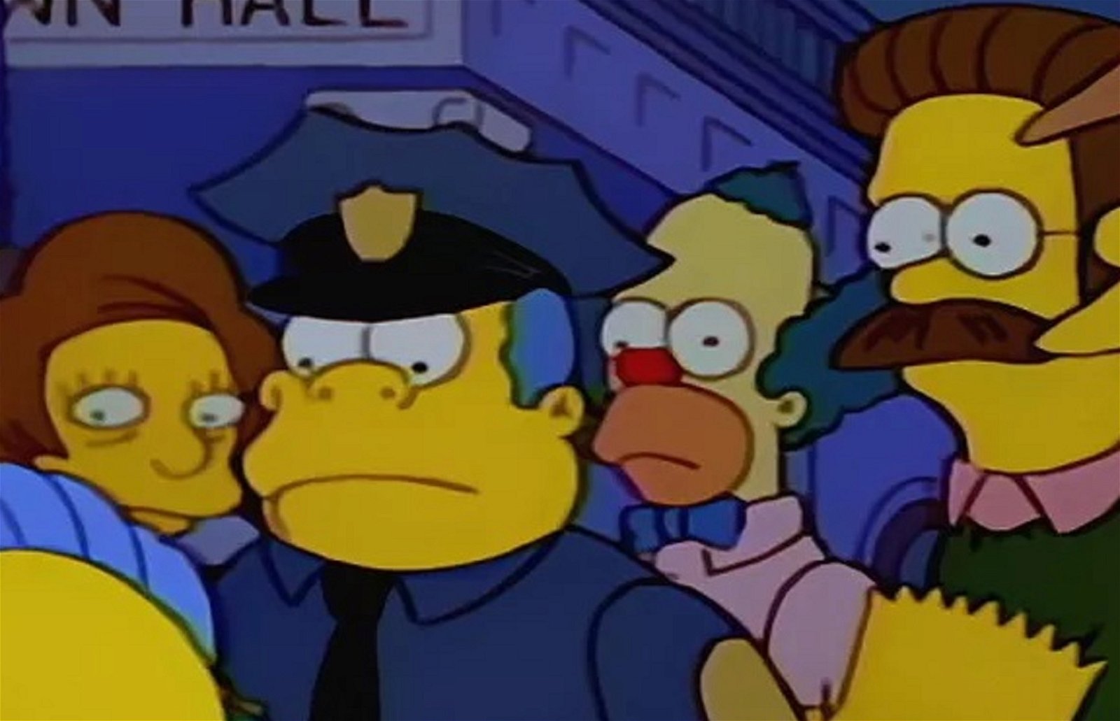 Error Homer vestido de Krusty