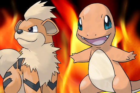 Aquí tienes un Growlithe hecho de Growlithes y un Charmander hecho de Charmanders Aquí tienes un Growlithe hecho de Growlithes y un Charmander hecho de Charmanders