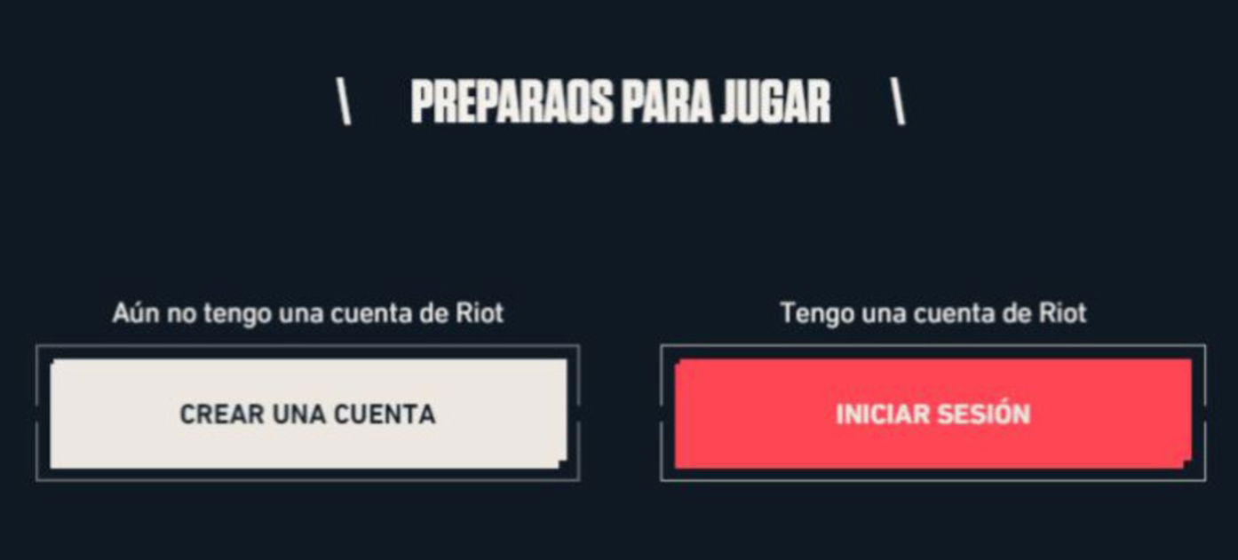 Crear una cuenta en Riot Games