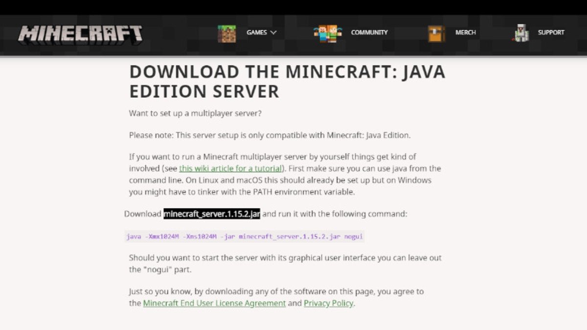 Minecraft Java Server