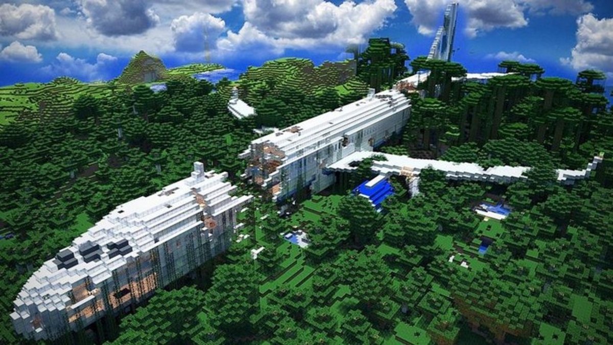 Avion estrellado Minecraft