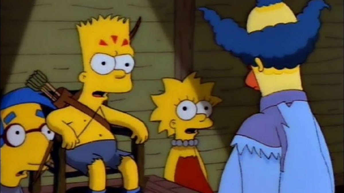 Bart, Lisa y Milhouse en Kampamento Krusty