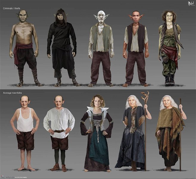 The Witcher de Netflix revela nuevas artes conceptuales de los próximos personajes de la serie