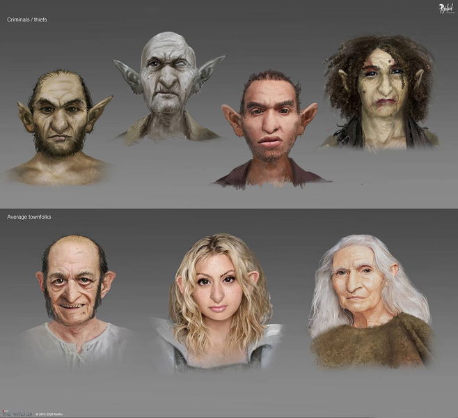 The Witcher de Netflix revela nuevas artes conceptuales de los próximos personajes de la serie