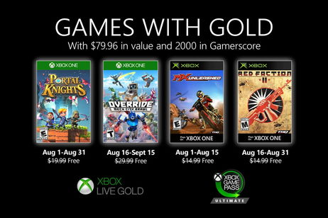 Anunciados los Games with Gold de agosto de 2020 Anunciados los Games with Gold de agosto de 2020