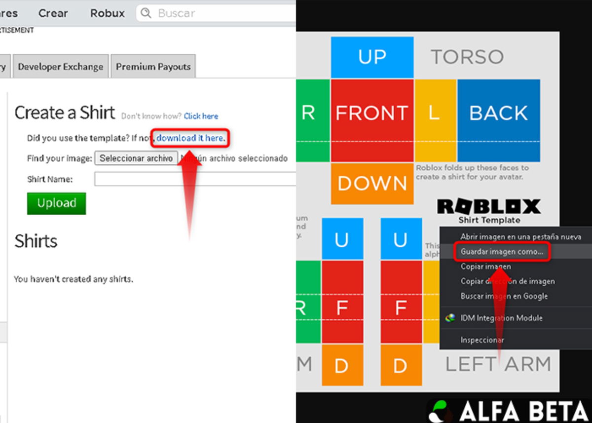 Ropa en Roblox: conseguir ropa gratis y hacer tu propia camiseta