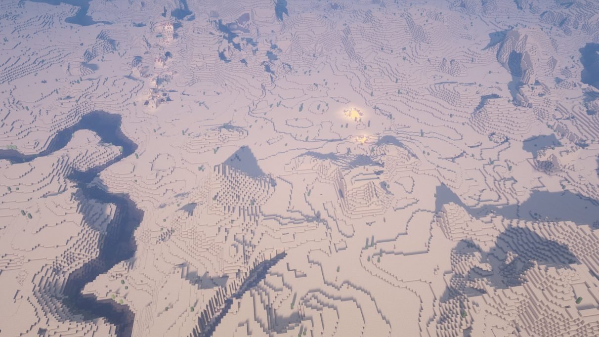 El gran desierto de Minecraft