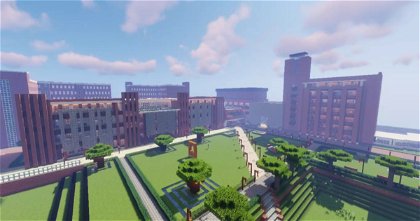 Unos estudiantes recrean su universidad en Minecraft