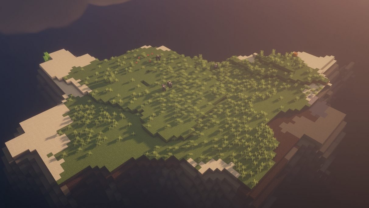 Isla sin árboles Minecraft