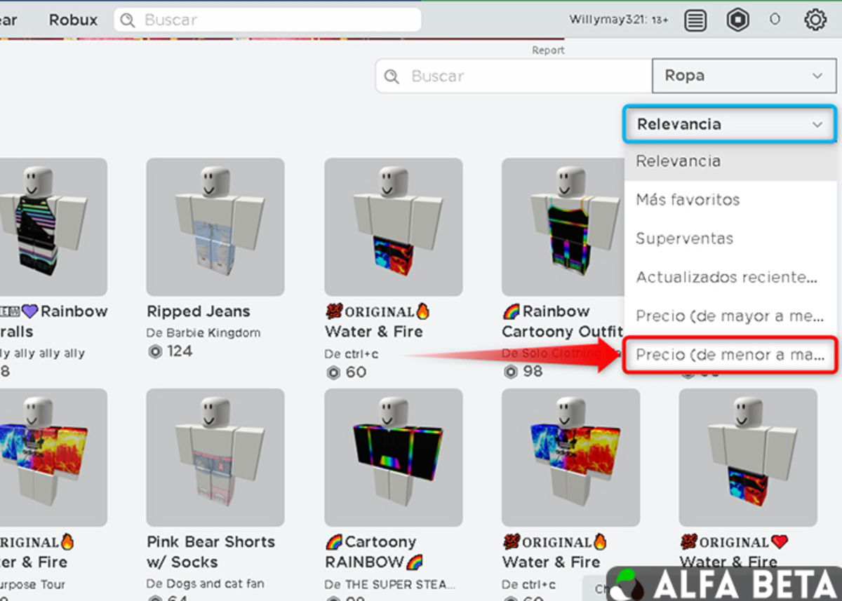 Roupas gratis para roblox