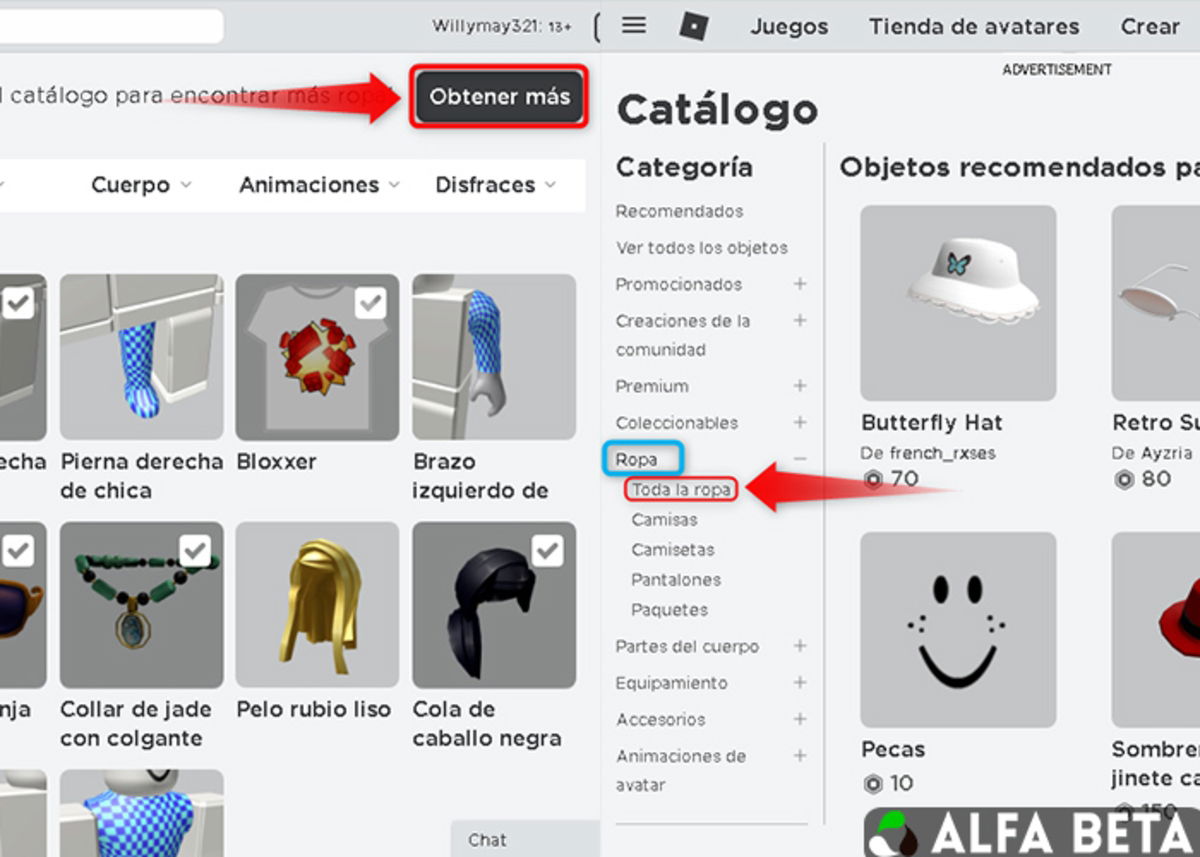 Ropa en Roblox: conseguir ropa gratis y hacer tu propia camiseta