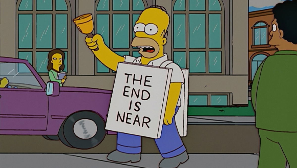 Homer anticipa el fin del mundo