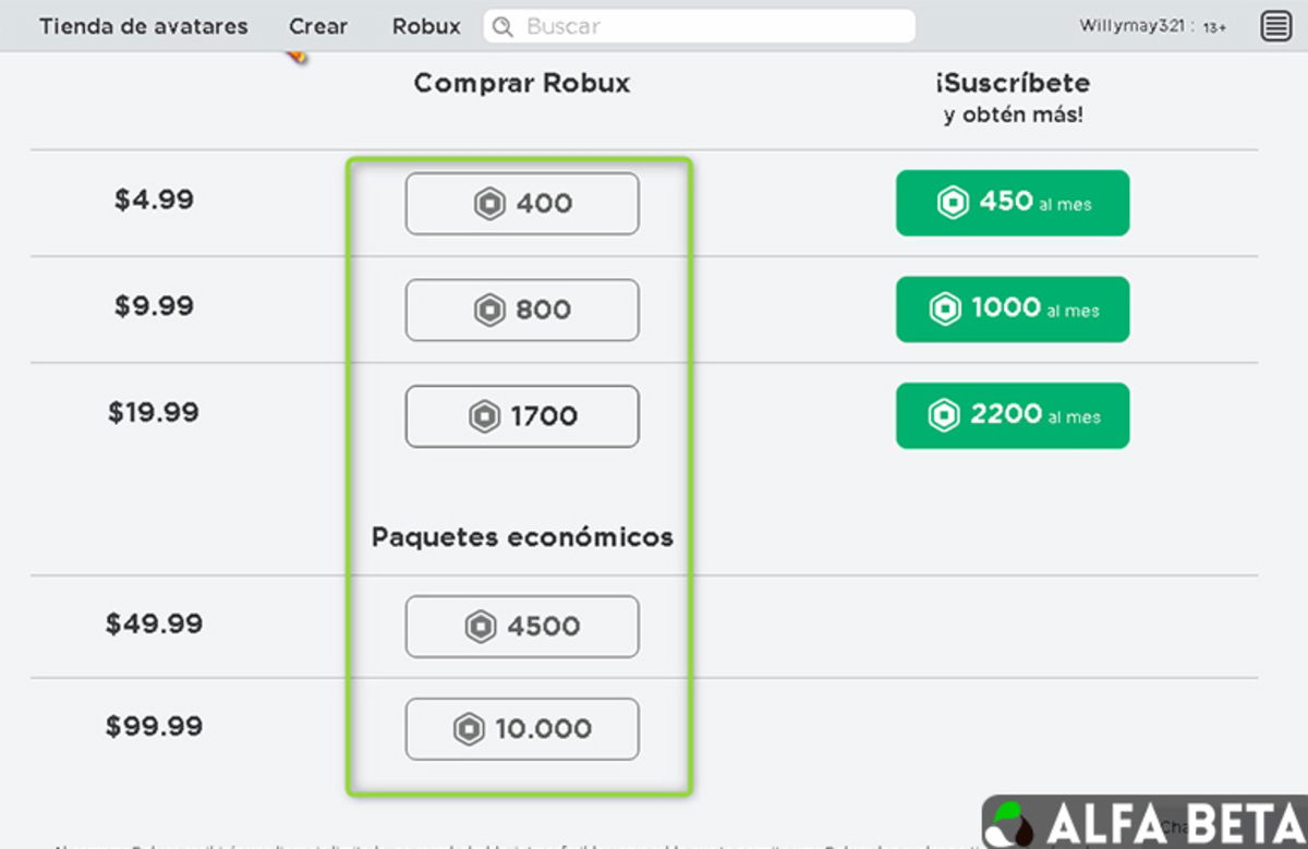 Roblox: Comprar Robux y hacerse Premium - Precios, ofertas y ventajas