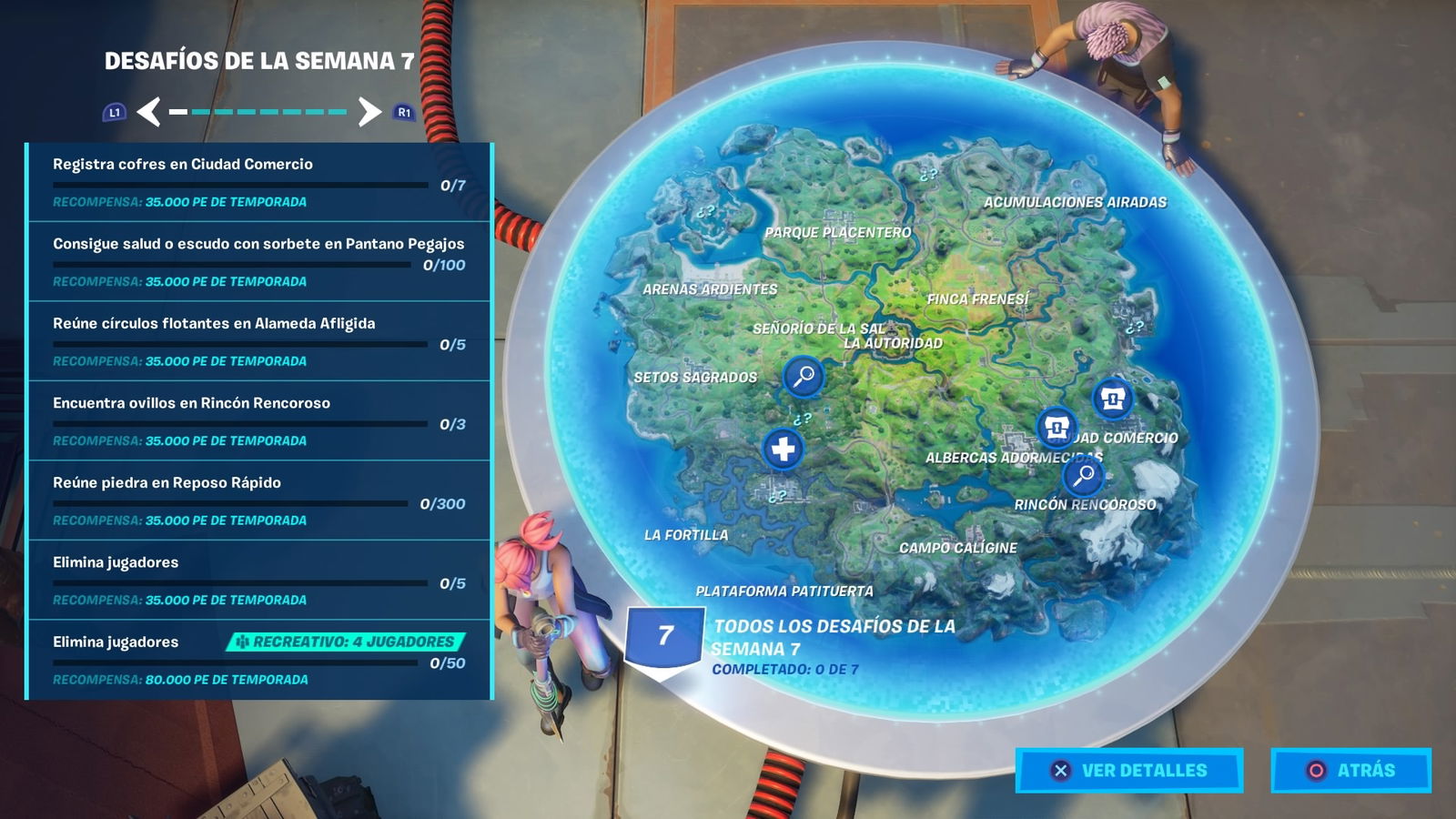 Desafíos semana 7 fortnite