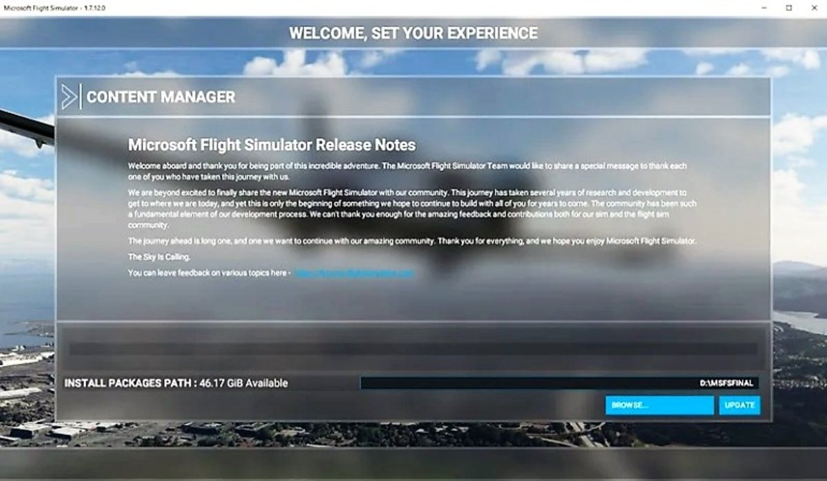 Microsoft Flight Simulator - Instalador