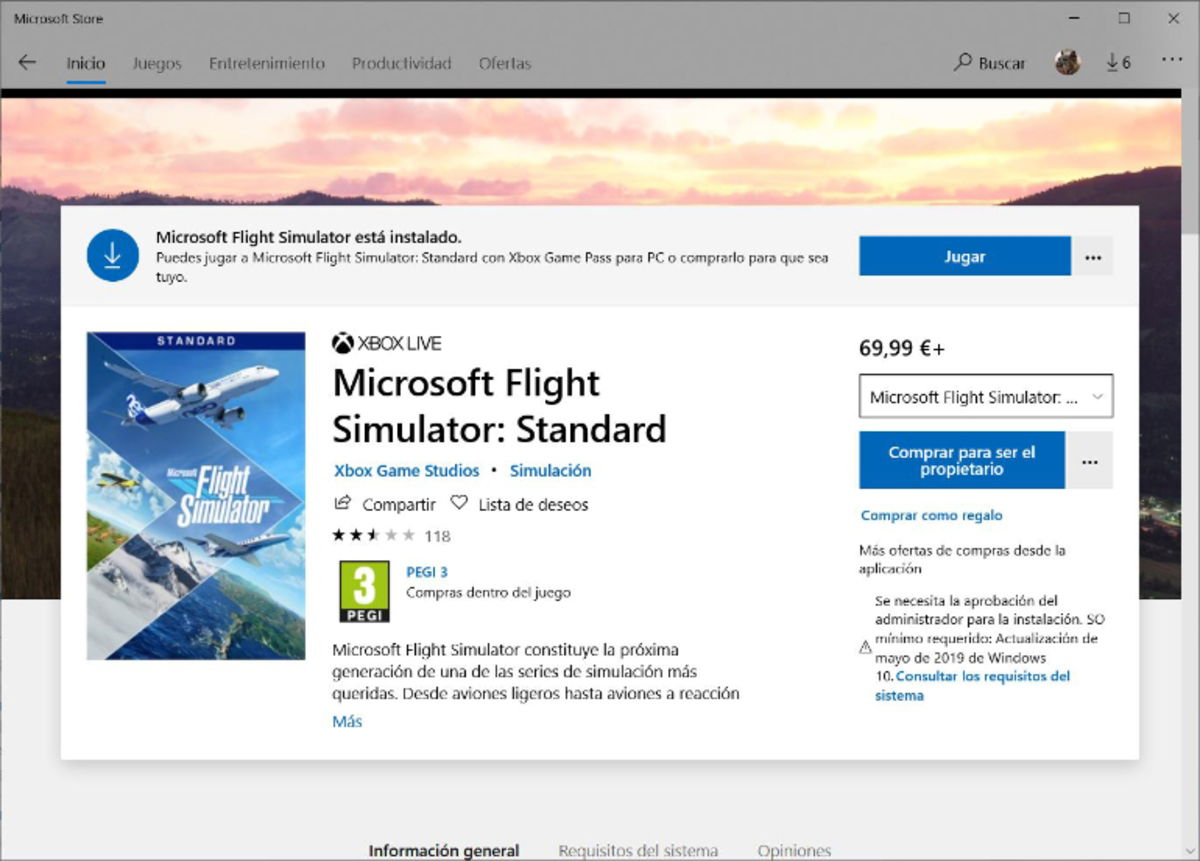 Requisitos de Microsoft Flight Simulator: ¿qué PC necesitas para