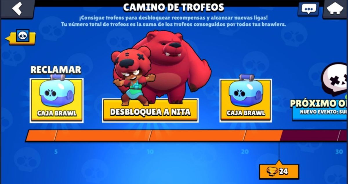 Brawl Stars camino de trofeos