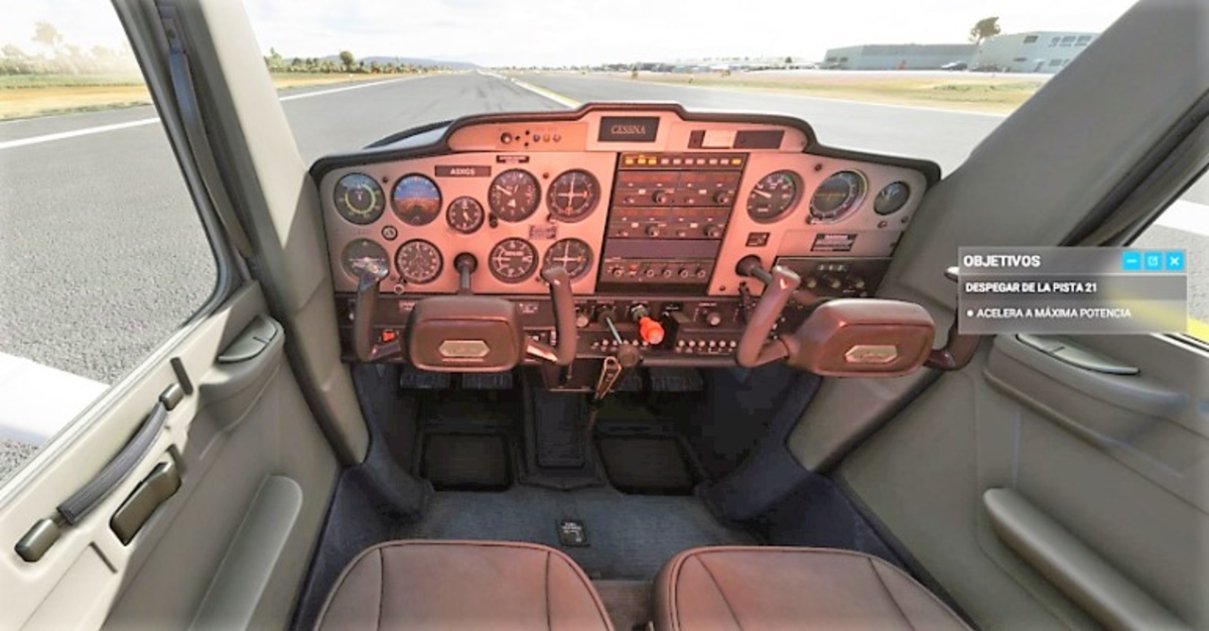 Cabina Cessna - Microsoft Flight Simulator 2020