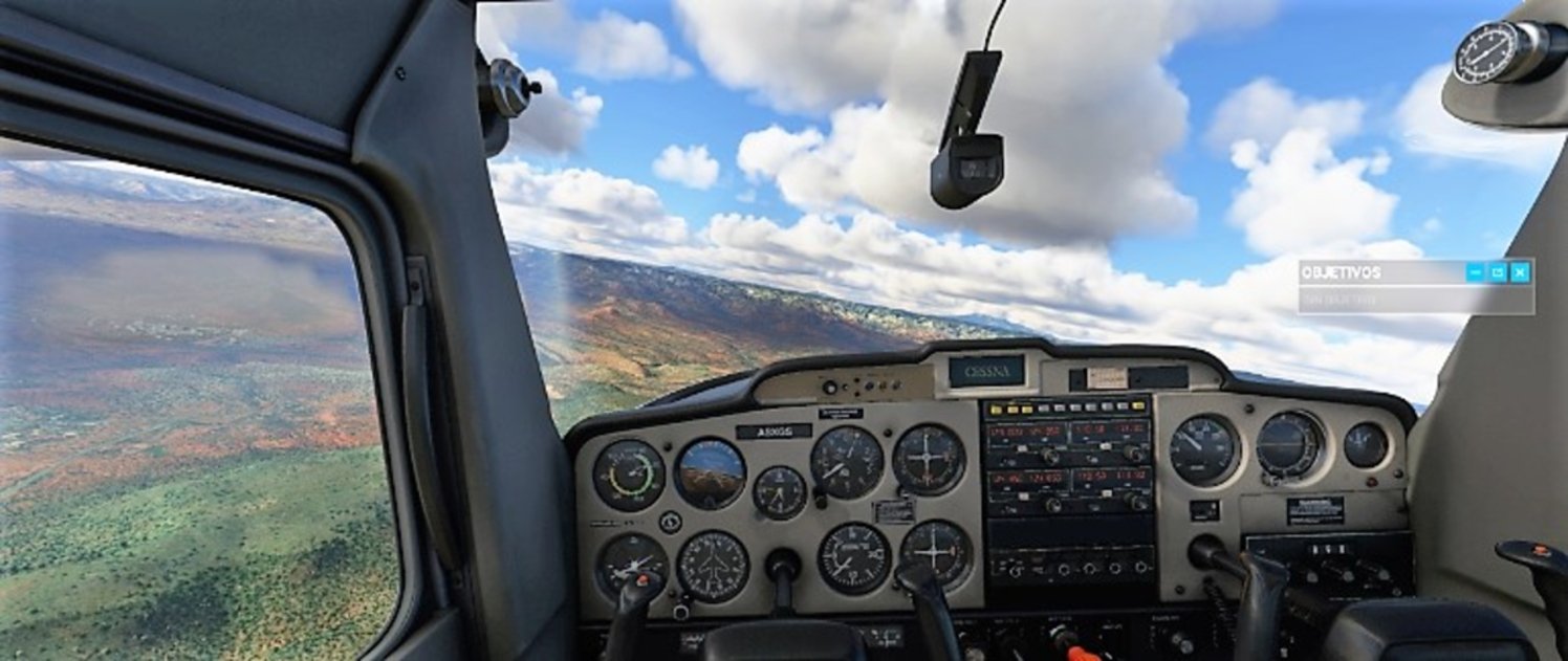 Aterrizando avión - Microsoft Flight Simulator