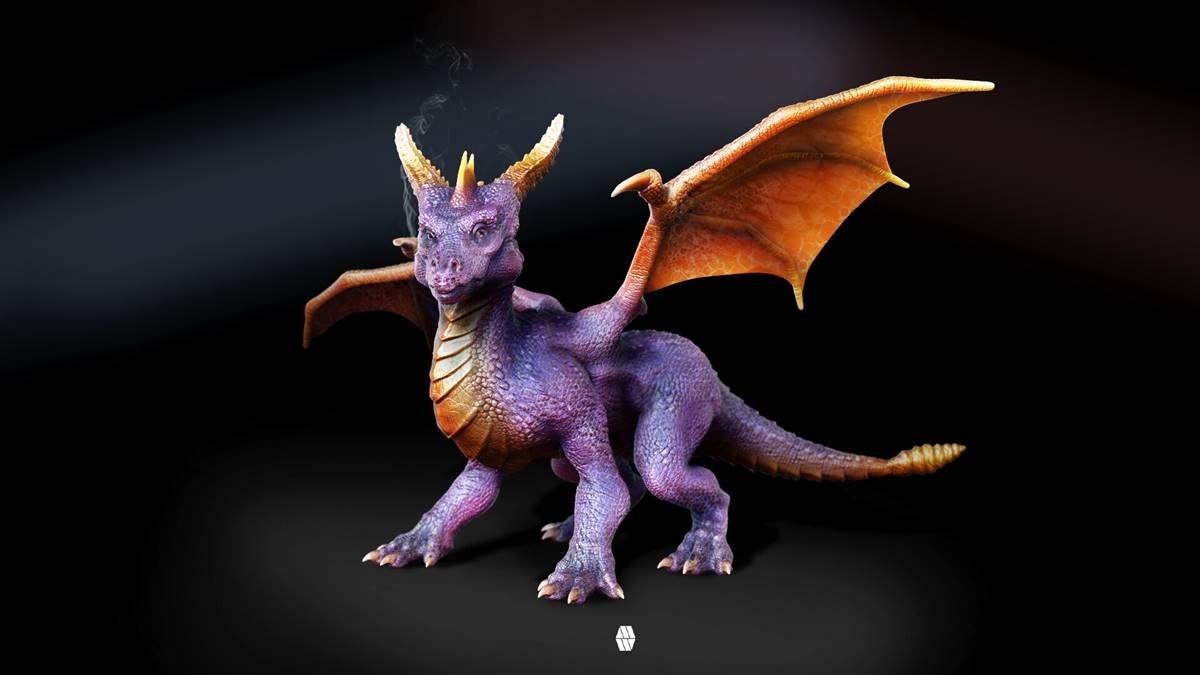 Así se vería el dragón Spyro en una película de acción real