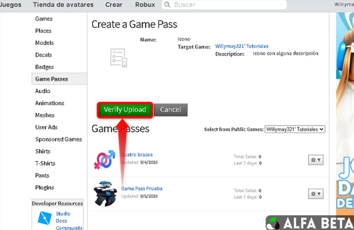 COMO CREAR UN GAME PASS EN CELULAR Y RECIBIR ROBUX 