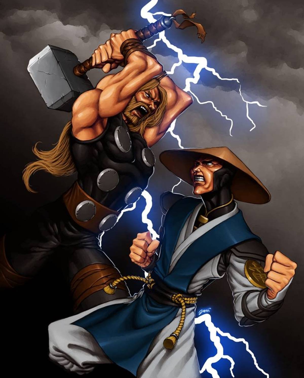 Thor de Marvel vs Raiden de Mortal Kombat: ¿quién ganaría?