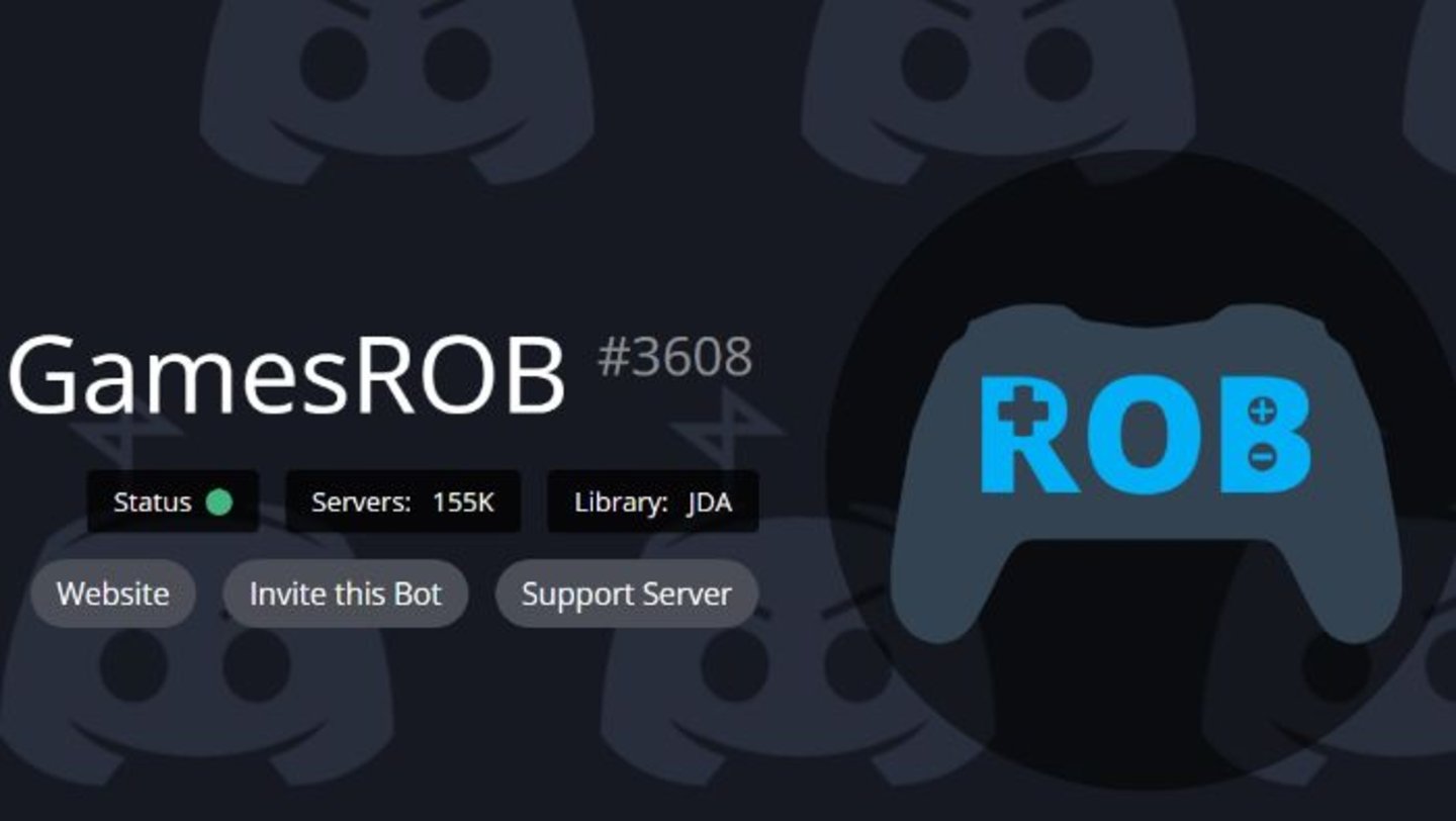 GamesROB es uno de los bots más variados que podrás encontrar para Discord