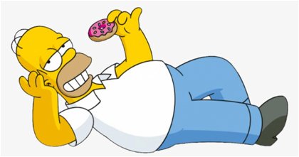 Este es el mejor fondo de pantalla de móvil para los fans de Los Simpsons: Homer comiendo donuts