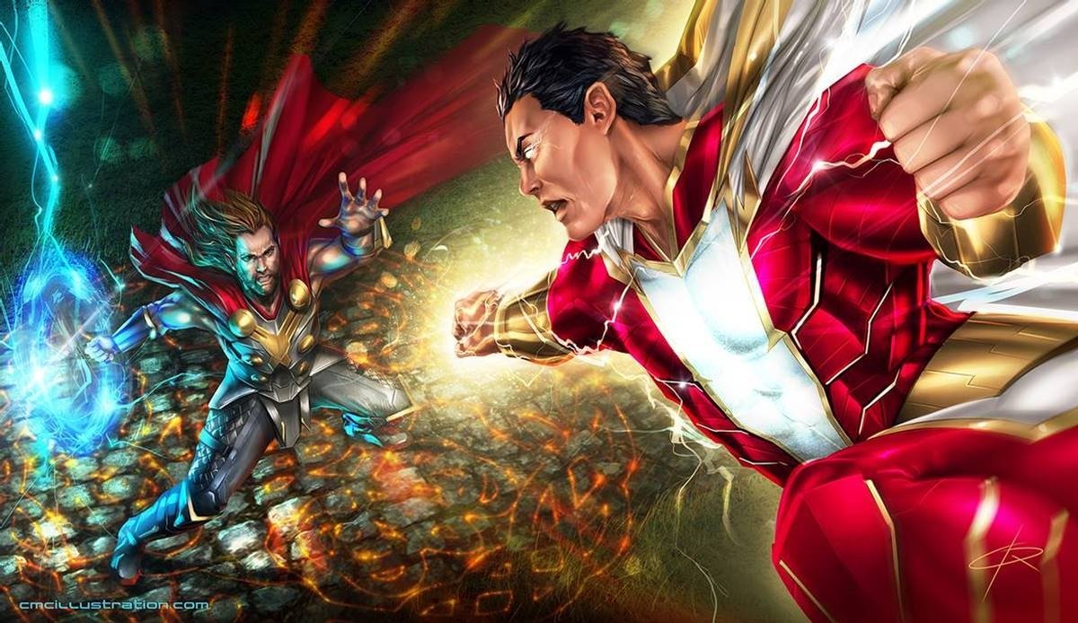 Un artista crea ilustraciones increíbles de los personajes de Marvel vs DC