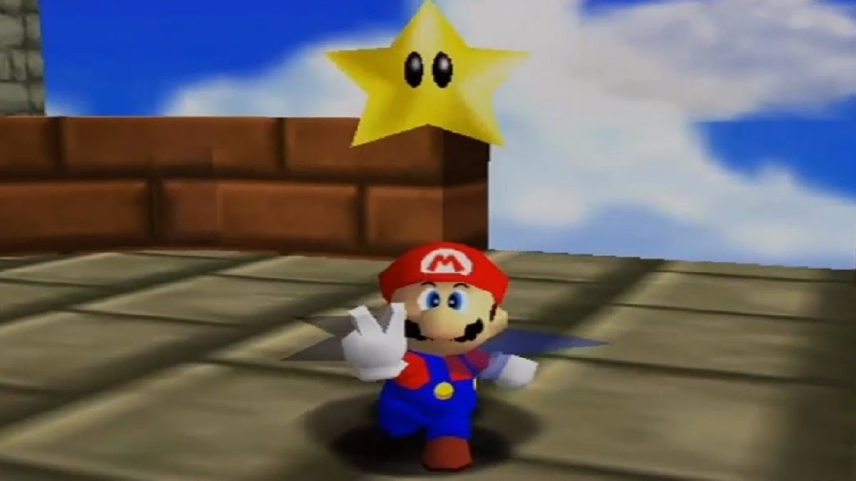 Mario y estrella secreta