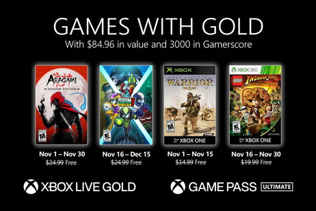 Estos son los Games with Gold de noviembre de 2020 Estos son los Games with Gold de noviembre de 2020