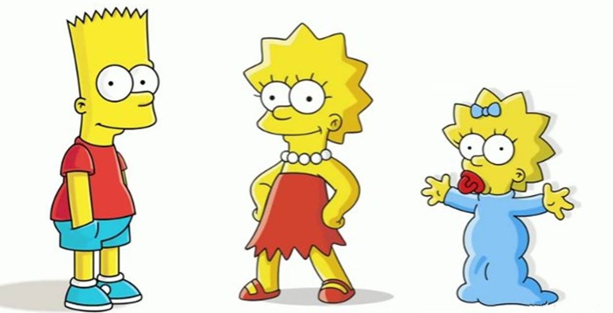 Bart, Lisa y Maggie 
