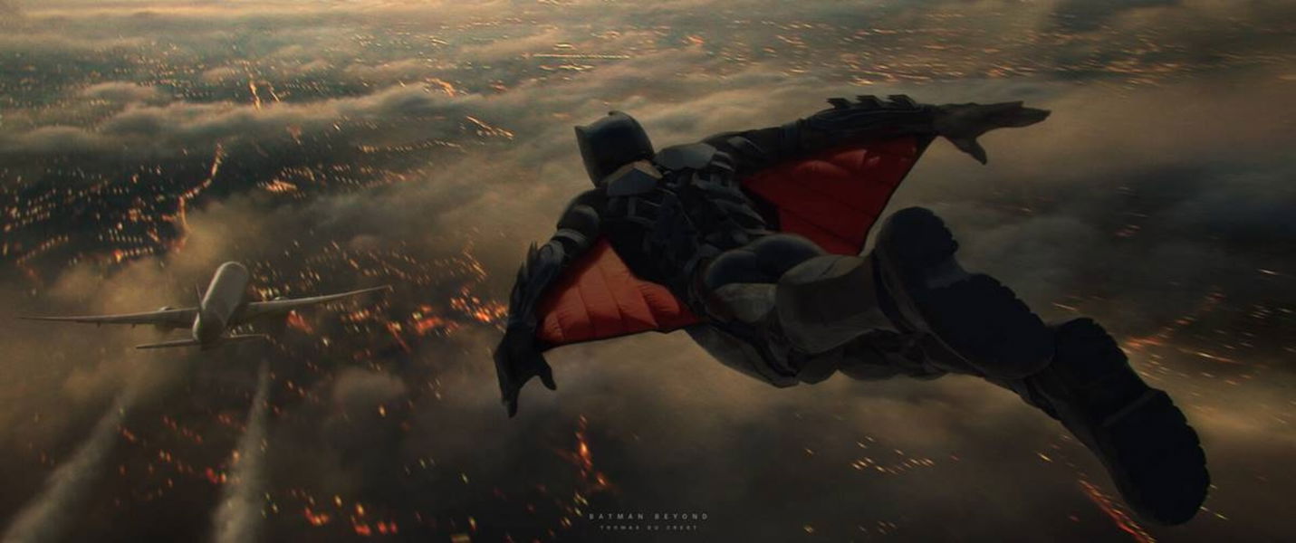 Un artista se imagina cómo sería Batman Beyond en una película de acción real