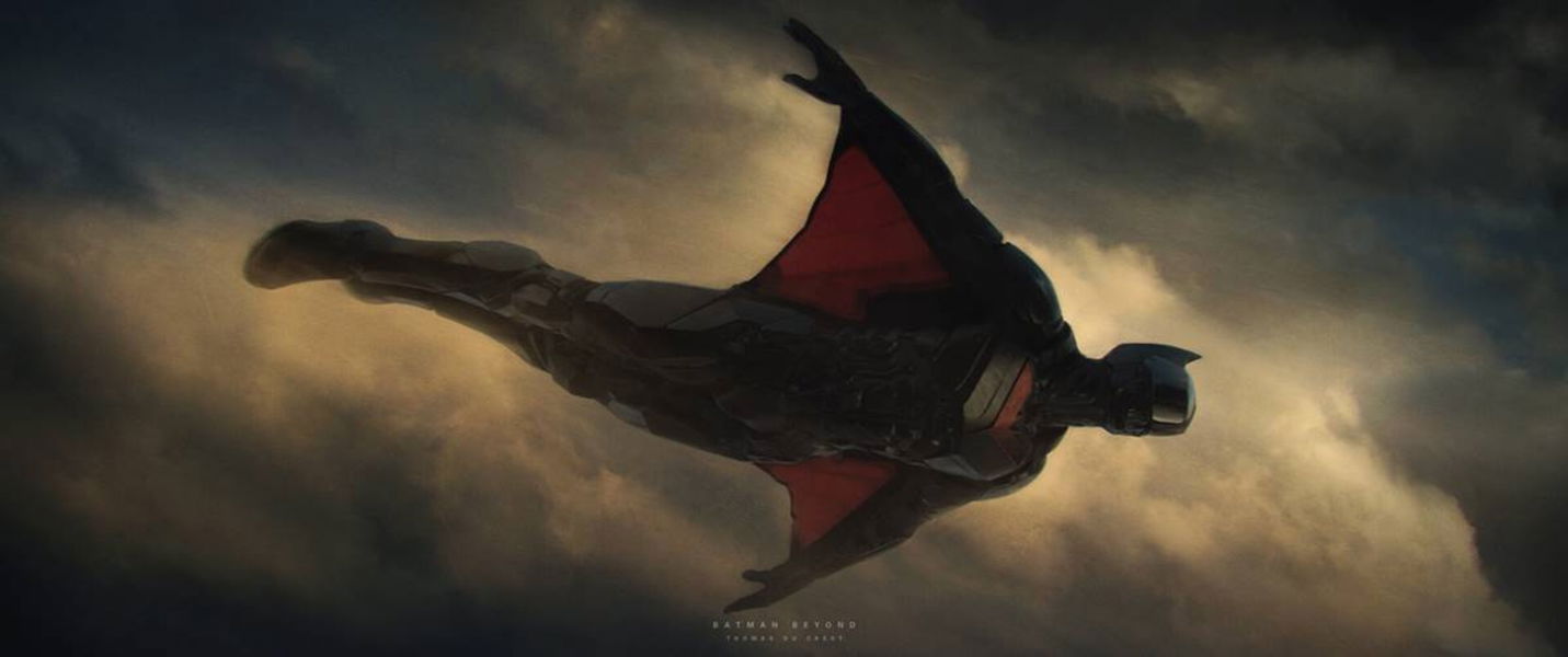 Un artista se imagina cómo sería Batman Beyond en una película de acción real