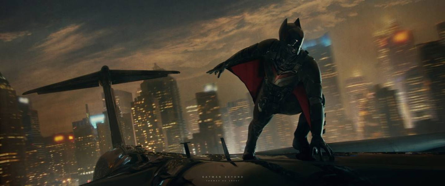 Un artista se imagina cómo sería Batman Beyond en una película de acción real