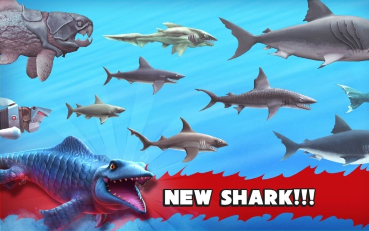 Tiburones en Hungry Shark Evolution