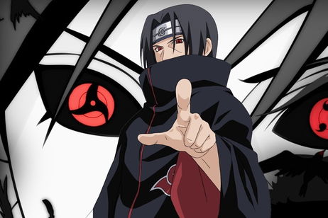 Este fondo de pantalla minimalista de Itachi de Naruto es todo lo que necesitas para tu ordenador