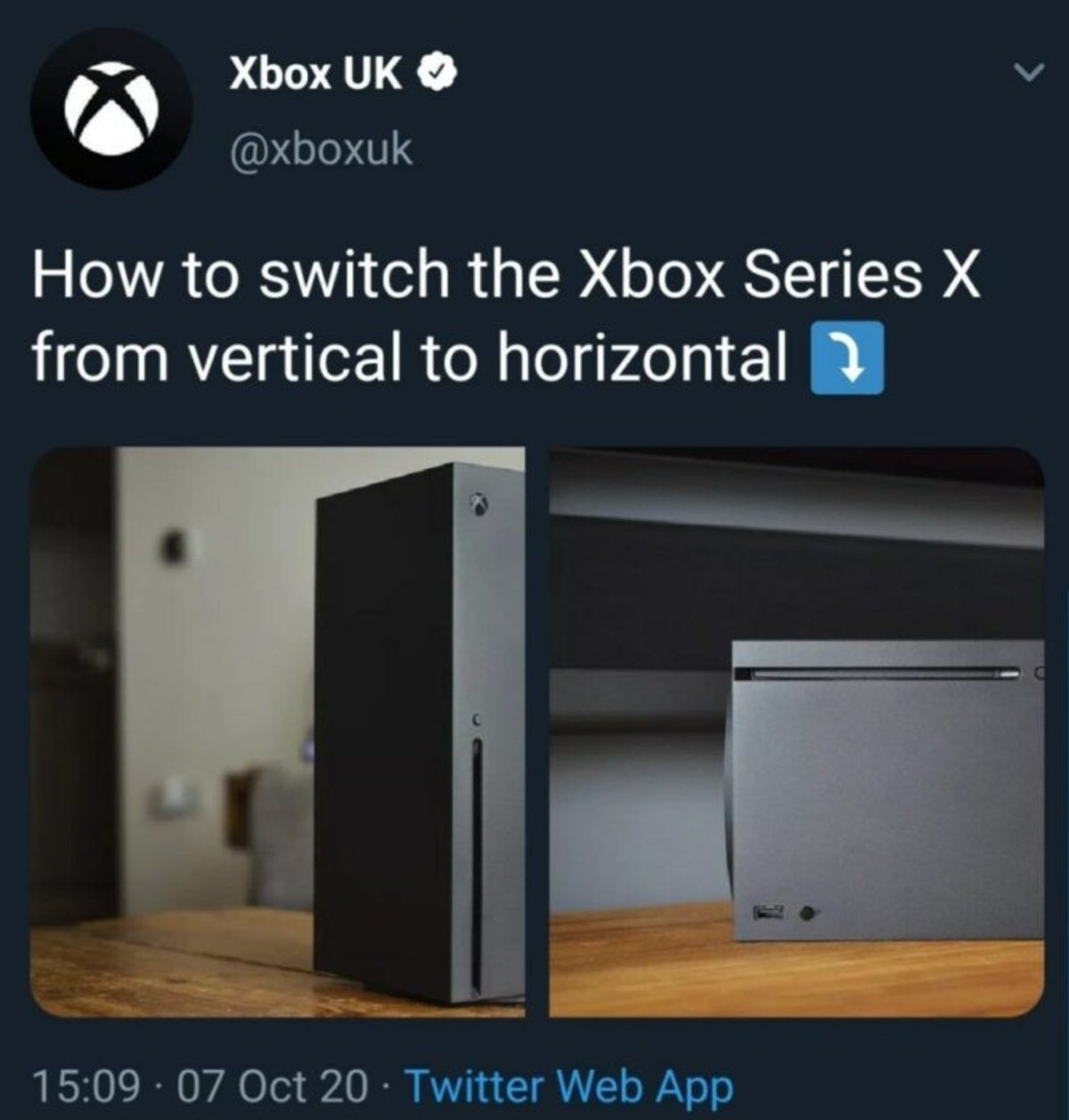 Tweet eliminado Xbox UK